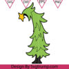 Curved Christmas Tree SVG Grinch Christmas Tree SVG Ready To Be Decorated