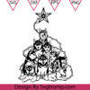 Cute Husky Christmas Tree Svg Husky Christmas Tree Svg Husky Svg