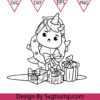 Cute Unicorn With Christmas Gifts SVG, Unicorn SVG PNG DXF EPS
