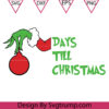 Days till Christmas SVG Grinch Hand SVG