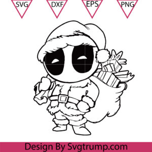Deadpool Santa Svg, Christmas Deadpool Svg, Deadpool Reindeer Svg