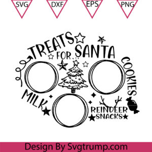 Dear Santa Tray Carrot Christmas Svg, Milk And Cookies Carrot Svg