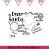 Dear Santa Tray Cookie SVG, Milk And Cookies Christmas Svg