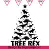 Dinosaur Christmas Tree Svg Christmas Dinosaur Svg Christmas Tree Svg