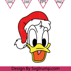 Disney Donald Christmas Svg, Donald Santa Hat Svg, Donald Svg