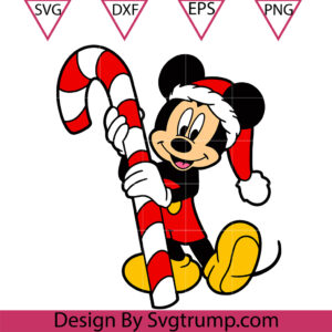 Disney Mickey Mouse Lollipop Svg, Mickey Lollipop Christmas Svg