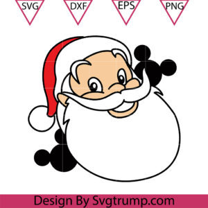 Disney Mickey Santa Svg, Disney Santa Claus Svg, Disney Christmas Svg