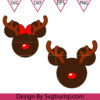 Disney Reindeer Ears Svg, Reindeer Christmas Mickey Minnie Mouse Ears Svg