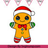 Doll Gingerbread Christmas Svg Christmas Gingerbread Man Svg