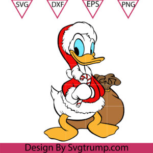 Donald Duck Suit Santa Svg, Christmas Squad Donald Svg