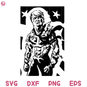 Donald Trump Poster Svg, Donald Muscle Svg