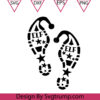 Elf Footprint Christmas File Svg Christmas Elf Svg Christmas Footprint Svg