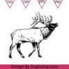 Elk Deer Christmas Svg Deer Hunting Svg Elk Deer Clipart Svg