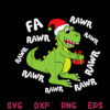 Fa Ra Ra Rawr T Rex Svg Dinosaur Christmas Svg Christmas Gift Box T Rex Svg