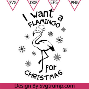 Flamingo Sayings Christmas Svg, Flamingo Sayings Santa Svg