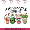 Friends Coffee Co Christmas Svg Funny Friends Christmas Coffee Svg Friends Movie Xmas Svg