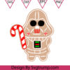 Gingerbread Cookie Darth Vader Christmas Svg Darth Vader Gingerbread Svg