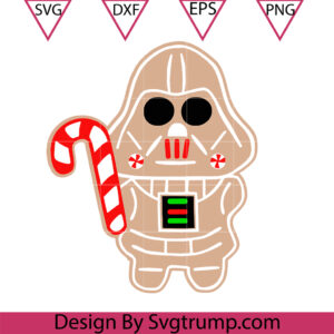 Gingerbread Cookie Darth Vader Christmas Svg, Darth Vader Gingerbread Svg