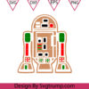 Gingerbread Cookie R2D2 Svg Christmas Star Wars Svg