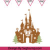 Gingerbread House Castle Christmas Svg Gingerbread Christmas Svg Castle Mickey Svg