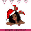Girl African American Christmas Svg Black Santa Svg Black Woman SVG Afro Woman SVG