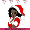 Girl Black Woman Christmas Svg Woman Hat Christmas Svg 1