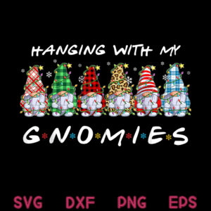 Gnome Christmas Light PNG, Hanging With My Gnomies PNG, Funny Plaid Gnome Christmas Light PNG