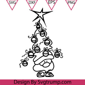 Gnomes Christmas Tree Svg, Gnomes Santa Svg, Gnomes Tree Svg