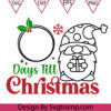 Gnomes Days Till Christmas Svg Countdown To Christmas SVG