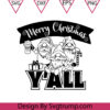 Gnomes Merry Christmas Yall Svg Christmas Yall Svg