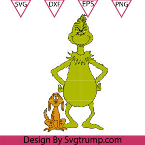 Grinch And Dog Max Svg, Grinch Max Svg, Dog Max Christmas Svg