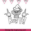 Grinch Run It Christmas Svg, Hood Grinch Funny Christmas Svg