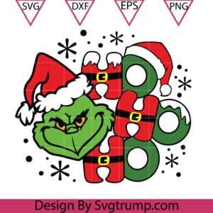 Grinch Santa Ho Ho Ho Svg, Merry Christmas Svg, Ho Ho Ho Svg