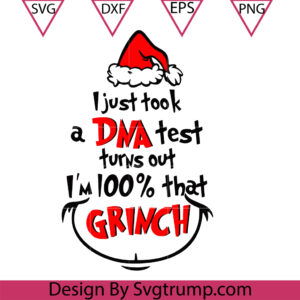 Grinch That DNA Test Funny Grinchmas SVG, Christmas Holiday Santa Claus Svg, Grinch Face Svg