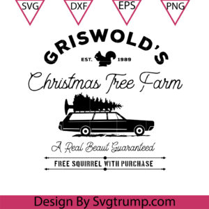 Griswold's Christmas Tree Farm Svg, Holiday Graphics Svg, Truck Tree Christmas Svg