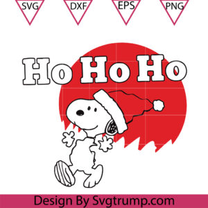 HO HO HO Snoopy Christmas Ceramic Svg, Snoopy Christmas Svg