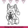 Happy Christmas Corgi Mistletoe Santa Hat Svg Christmas Corgi Svg Corgi Svg