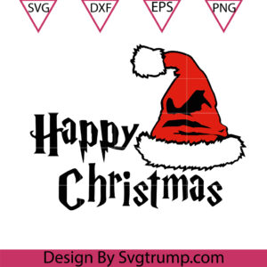 Harry Christmas Hat Svg, Christmas Harry Potter Svg, Christmas Wizard File Svg