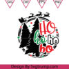 Ho Ho Ho With Santa Claus File Svg, Christmas Tree Cricut File Svg
