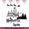 Hogwarts Home Santa Svg Christmas Wizard Svg Christmas Hogwarts Svg