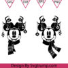 Holiday Antlers Mickey Minnie Christmas Svg Mouse Ears Christmas Ornaments Svg