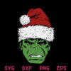 Hulk Hat Christmas Svg Marvel Hulk Santa Svg Face Hulk Santa Svg