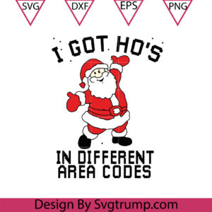 I Got Ho's In Different Area Codes Sweat Svg, Ugly Christmas Sweater Svg