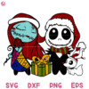 Jack Skellington And Sally Christmas Gift Cute Svg Nightmare Before Christmas Svg