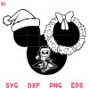 Jack Skellington Mouse Christmas Svg, Cartoon Christmas Svg