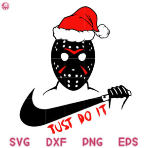 Jason Voohes Niker Svg, Horror Movie Christmas Hat Svg, Jason Christmas Svg
