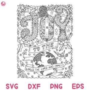 Joy To The Christmas Svg, Joy Mandala Christmas Svg, Joy Svg