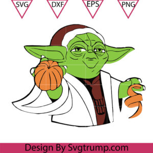 Kids Baby Yoda Fall Christmas Svg, Star Wars Christmas Svg, Kids Baby Yoda Pumpkin Svg