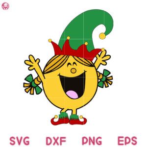 Elf Little Miss Christmas Svg, Little Miss Elf Svg