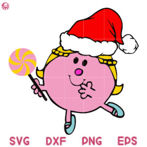 Little Miss Christmas Candy Svg, Little Miss Holding Candy